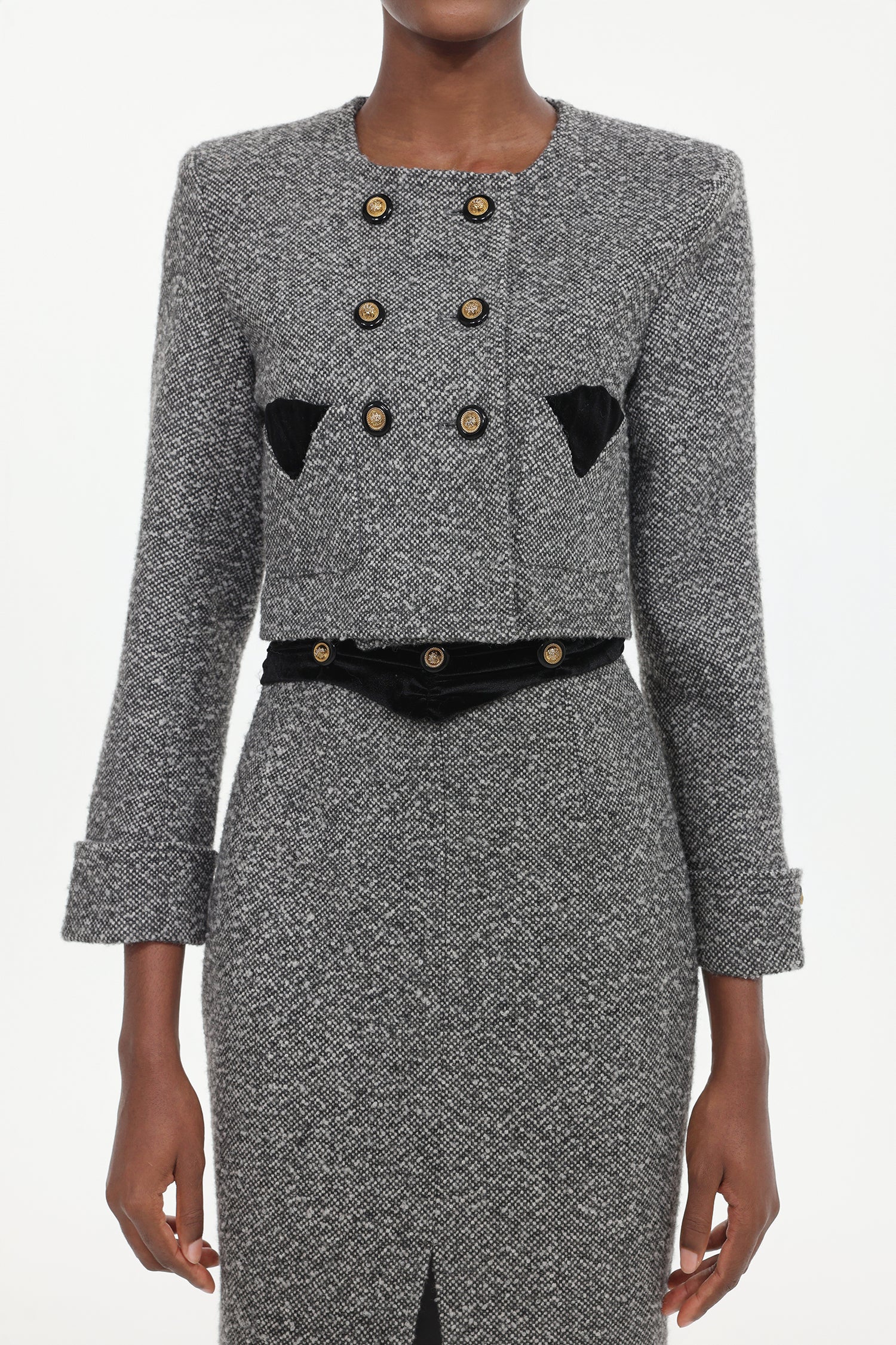 Lilani Classic Tailored Woven Top And Skirt Two-Piece Set