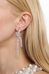 Imaan Rectangle Knotting Tassel Earrings