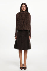 Michelle Chic Sleeveless Fluffy Vest