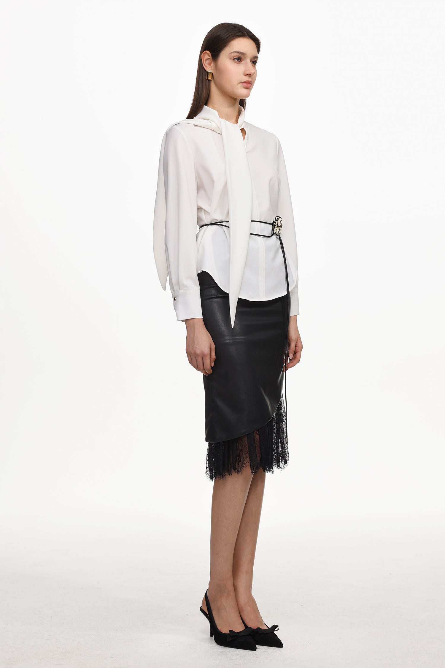 Werza Chic Top And Belt Set