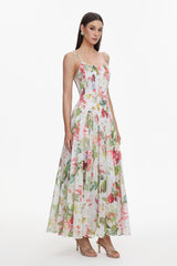 Zoey Sleeveless Printing Maxi Dress