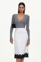 Uniko Elegant Contour Top And Skirt Set
