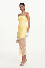 Doe Classic Contour Sleeveless Lace Maxi Dress