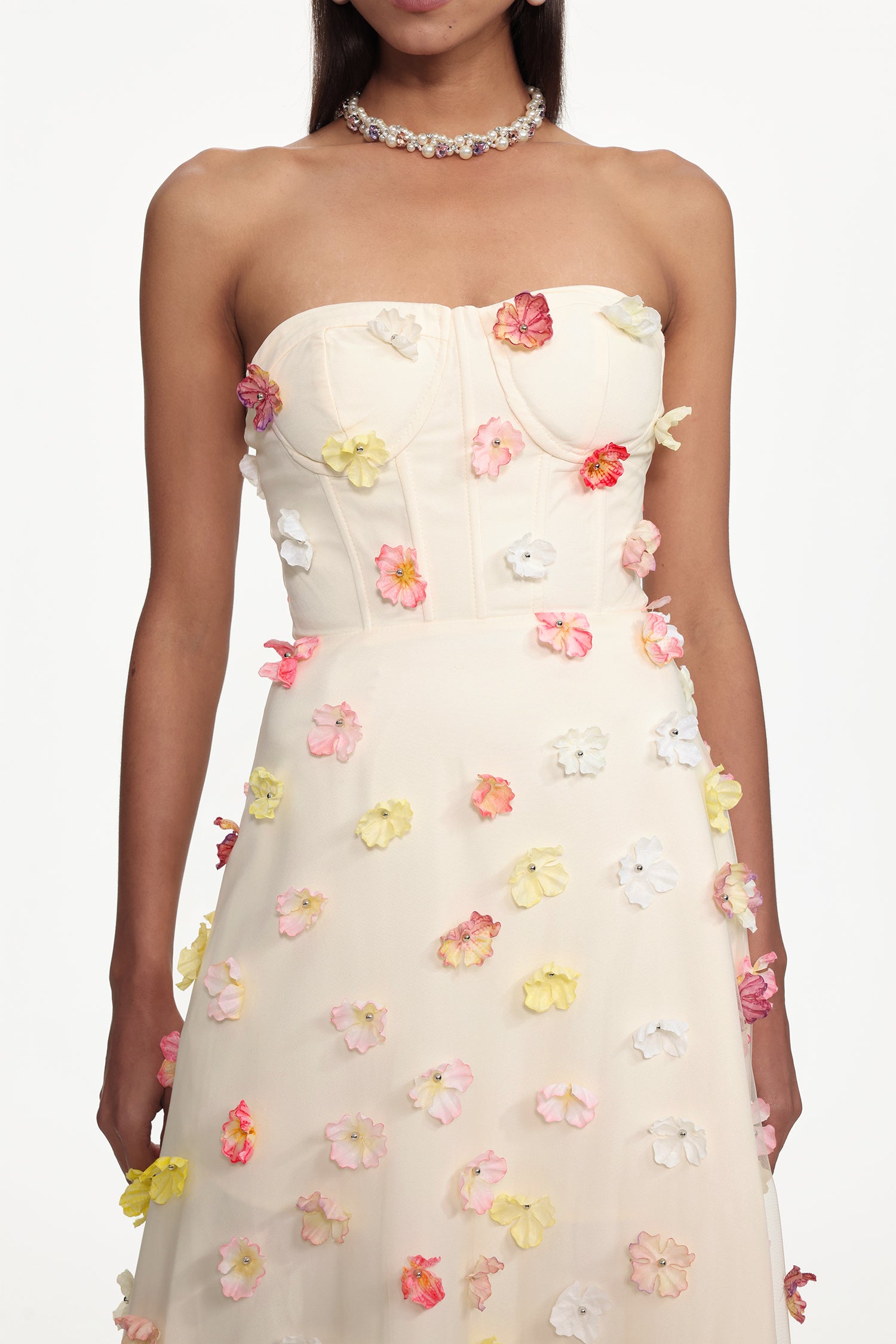 Gladys Resort Cinched Sleeveless Floral Woven Maxi Dress