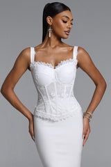 Glenora Classic Contour Lace Flower Corset