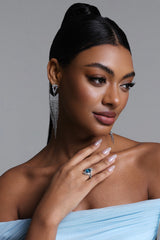 Lakira Rhinestone Geometry Ring