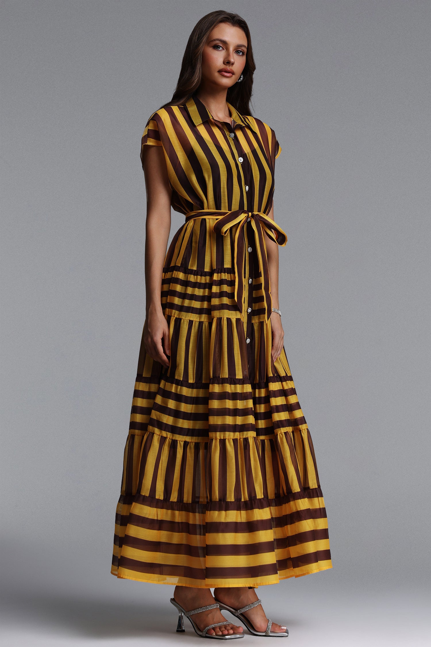 Vioky Resort Flowy Sleeveless Woven Maxi Dress