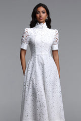 Kitsu Short Sleeve Midi Dress