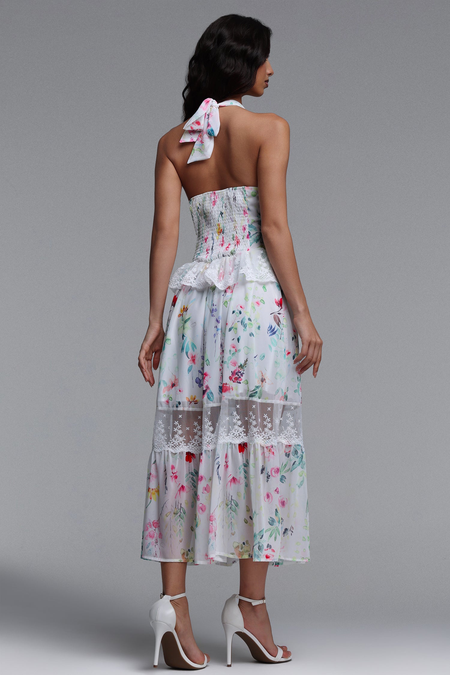 Vanina Resort Flowy Sleeveless Floral Print Woven Maxi Dress