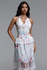 Vanina Resort Flowy Sleeveless Floral Print Woven Maxi Dress