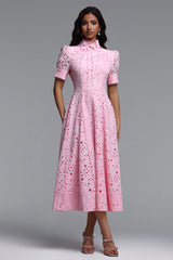 Kitsu Short Sleeve Midi Dress