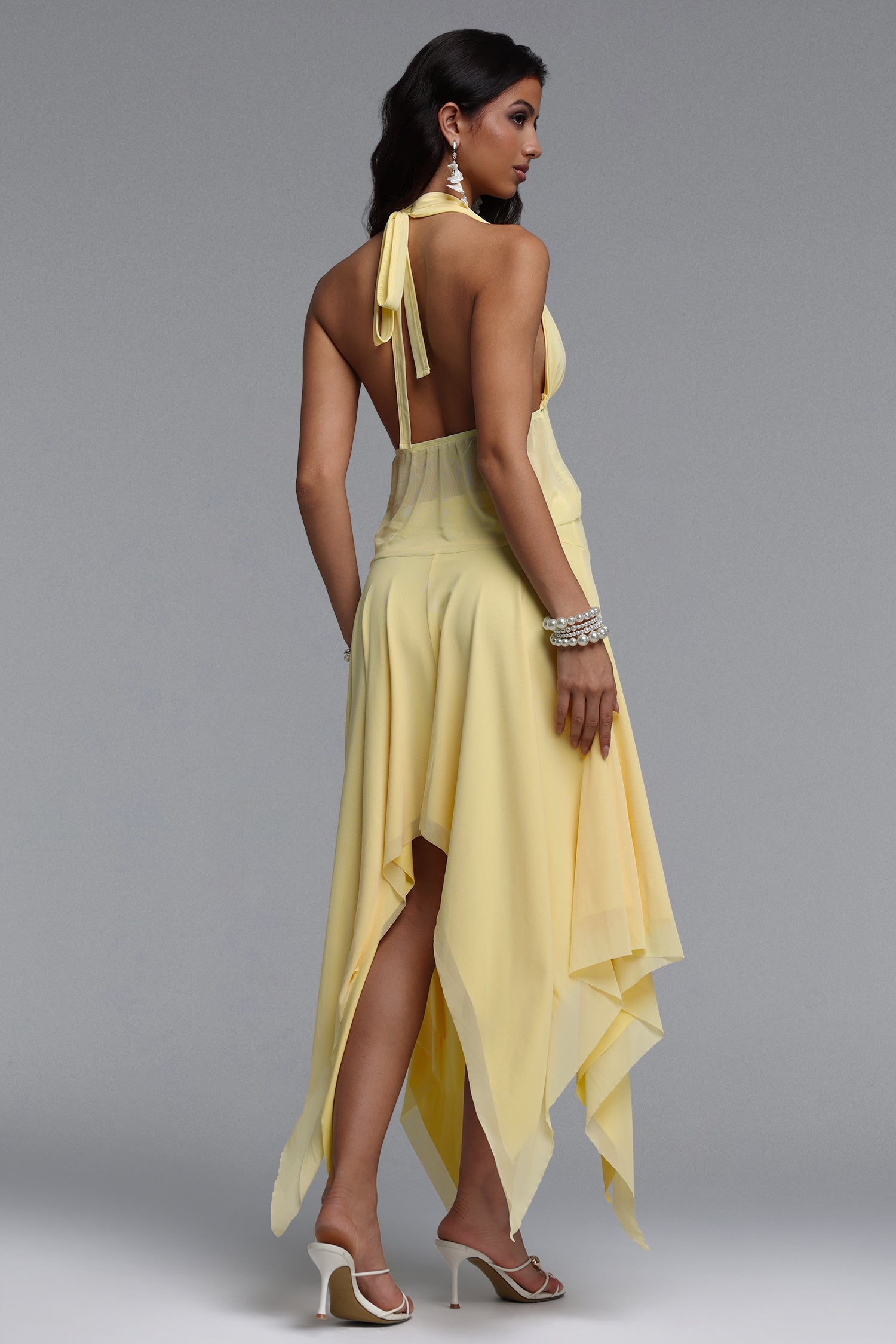 Kyra Resort Flowy Irregular Hem Woven Top and Skirt Two Piece Set