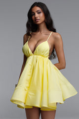 Darja Resort Flowy Sleeveless Organza Mini Dress