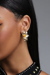 Inbar Gold Floral Sculpted Stud Earrings