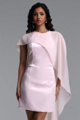 Riane Elegant Tailored Sleeveless Satin Mini Dress