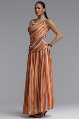 Kater Resort Flowy Print Chiffon Top Or Skirt