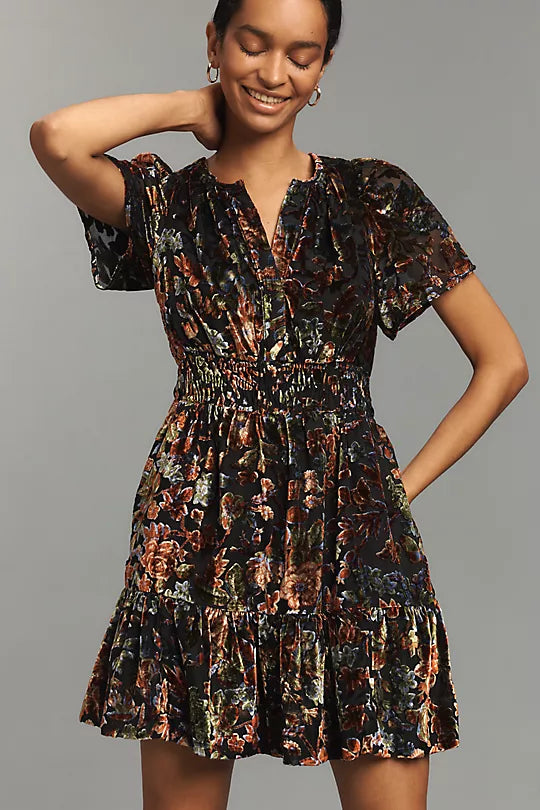 The Somerset Velvet Mini Dress
