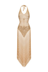 Tesare Tassel Weave Midi Dress