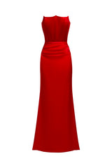 Niavia Corsage Fish Tail Slim Maxi Dress