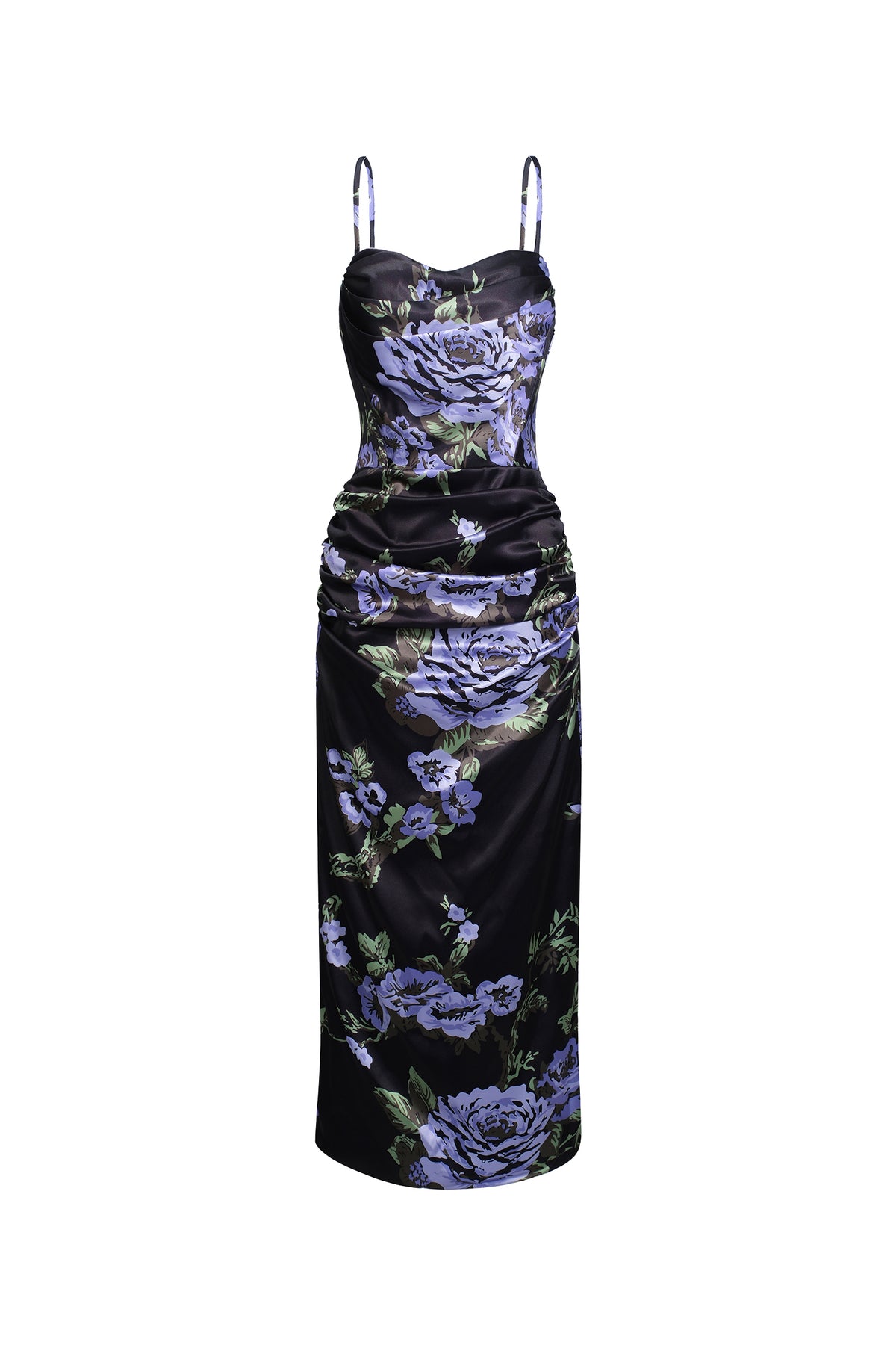 Kerry Sleeveless Flowers Slim Midi Dress