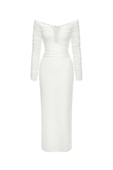Katelyn Long Sleeves Off Shoulder Maxi Dress