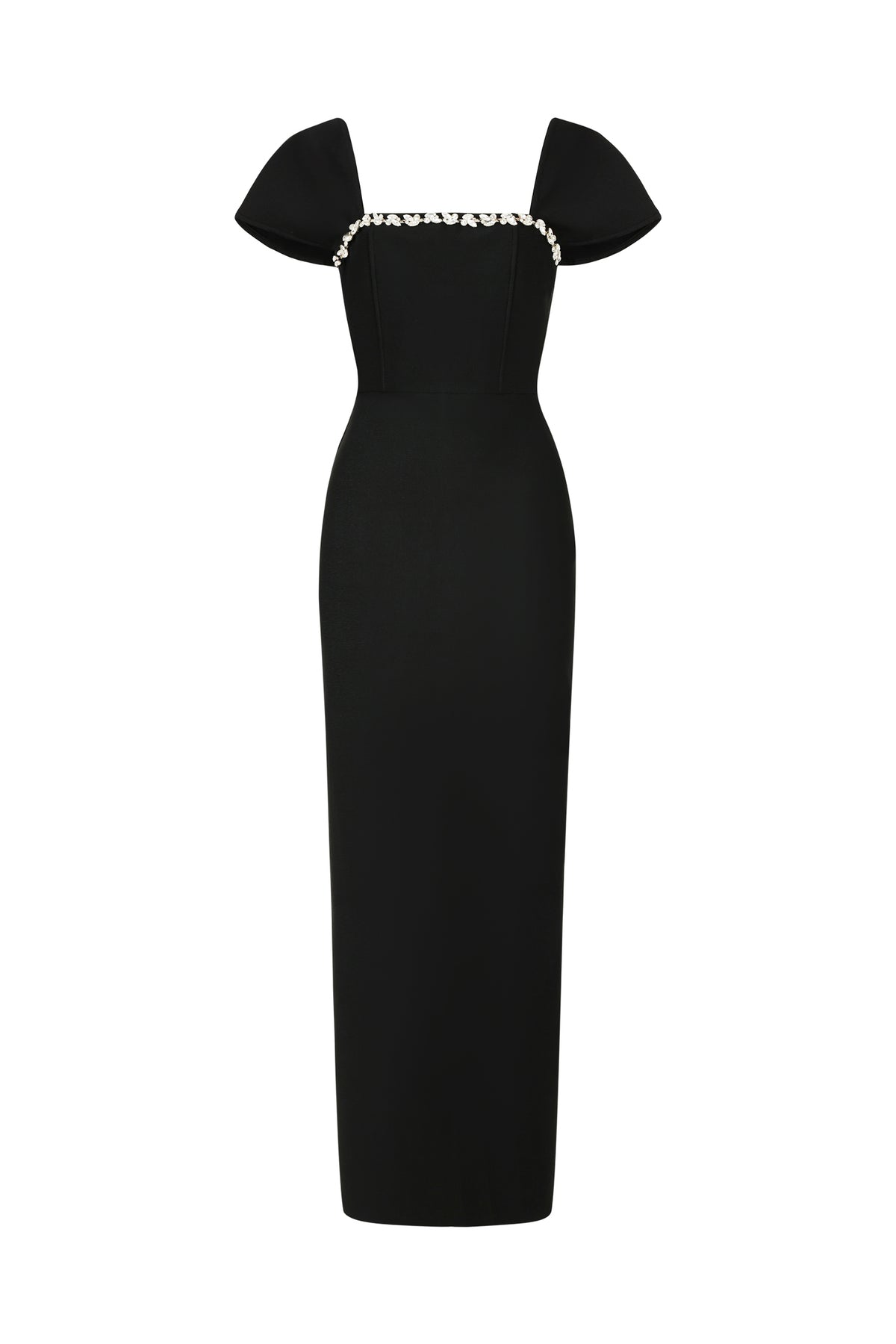 Romelle Short Sleeve Diamond Bandage Maxi Dress