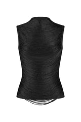 Siayh Sleeveless Tassels Bandage Black Maxi Two Piece Set