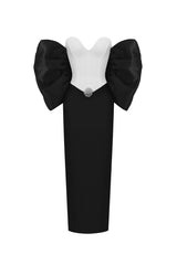 Fabiola Sleeveless Bow Bandage Maxi Dress