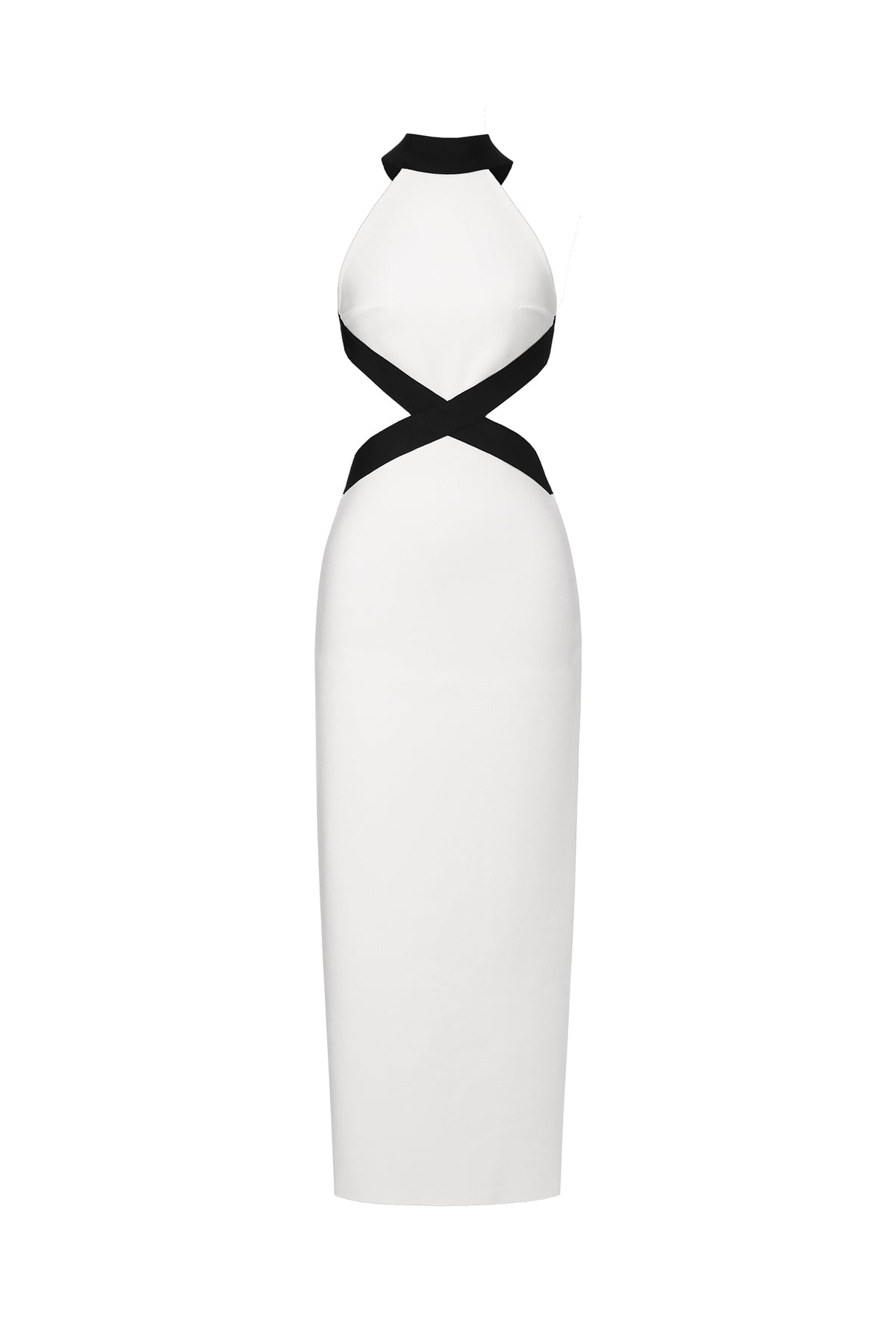Pako Sexy Contour Sleeveless Cut Out Bandage Maxi Dress