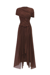 Hayden Braided Tulle Maxi Dress