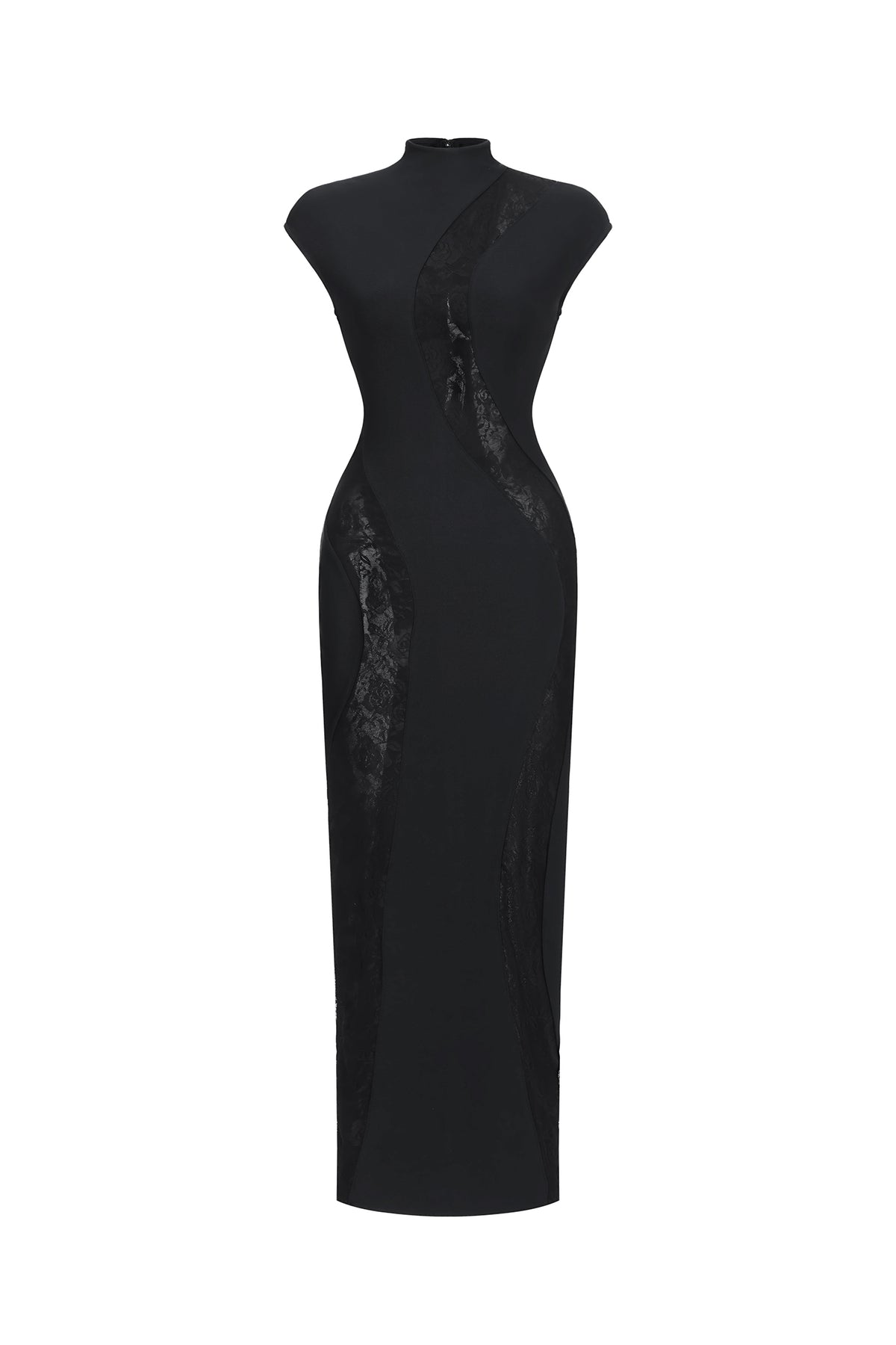 Rotte Sexy Contour Sleeveless Lace Bandage Maxi Dress