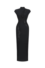 Rotte Sexy Contour Sleeveless Lace Bandage Maxi Dress