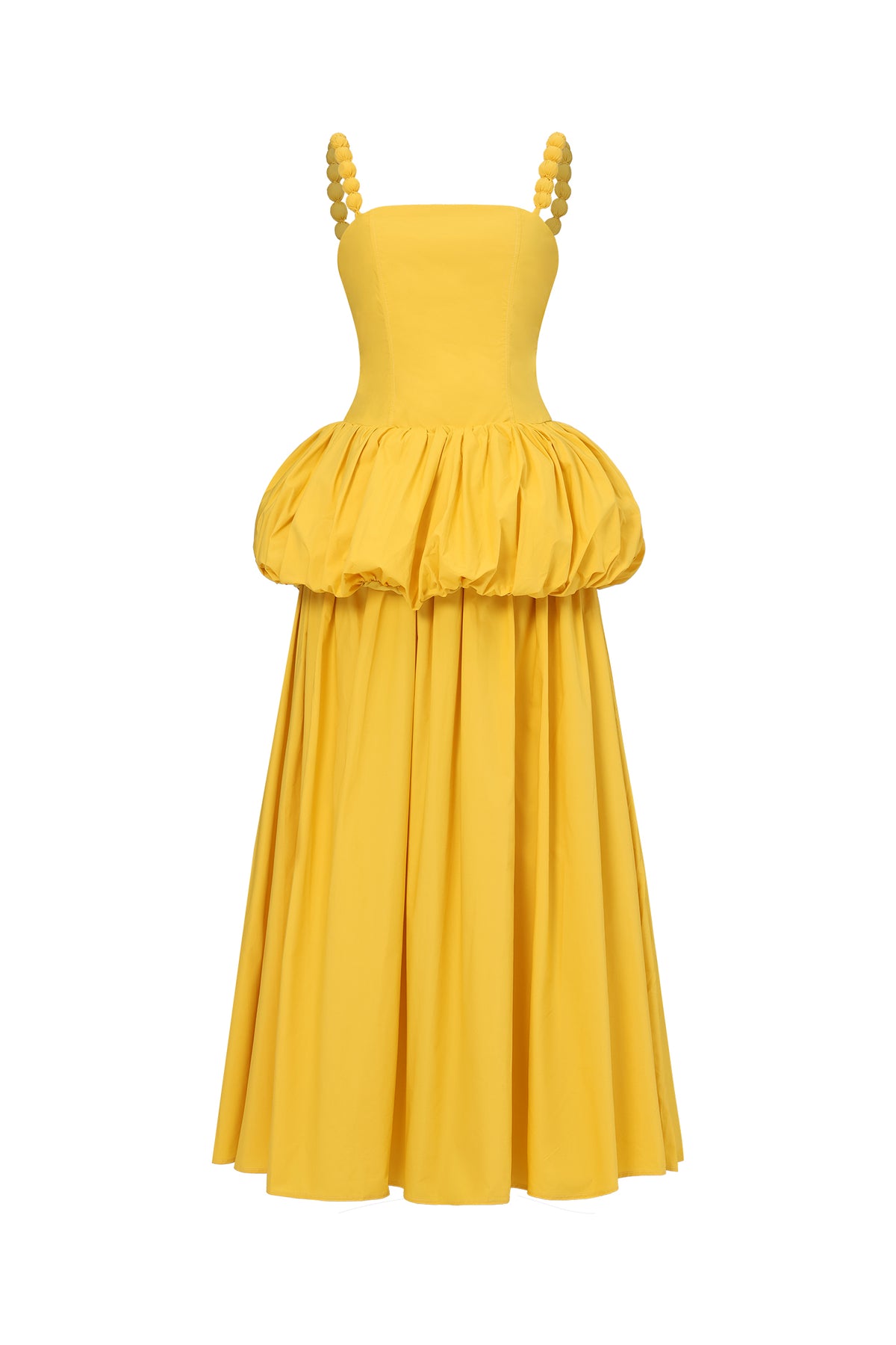 Sierra Classic Tailored Square Neck Puff Maxi Dress