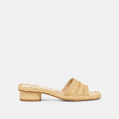 DIXI SANDALS LT NATURAL CROSS HATCH RAFFIA