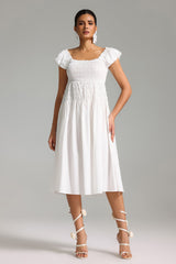 Quinn Puff Sleeves Midi Dress
