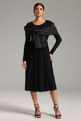 Tanisha Patchwork Bow Dress