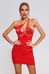 Paisley Satin Mini Dress