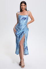 Jane Printed Pearl Midi Dress